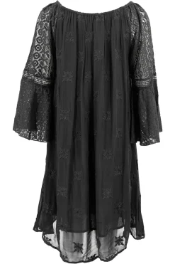 Kurzer Kaftan Suze Schwarz