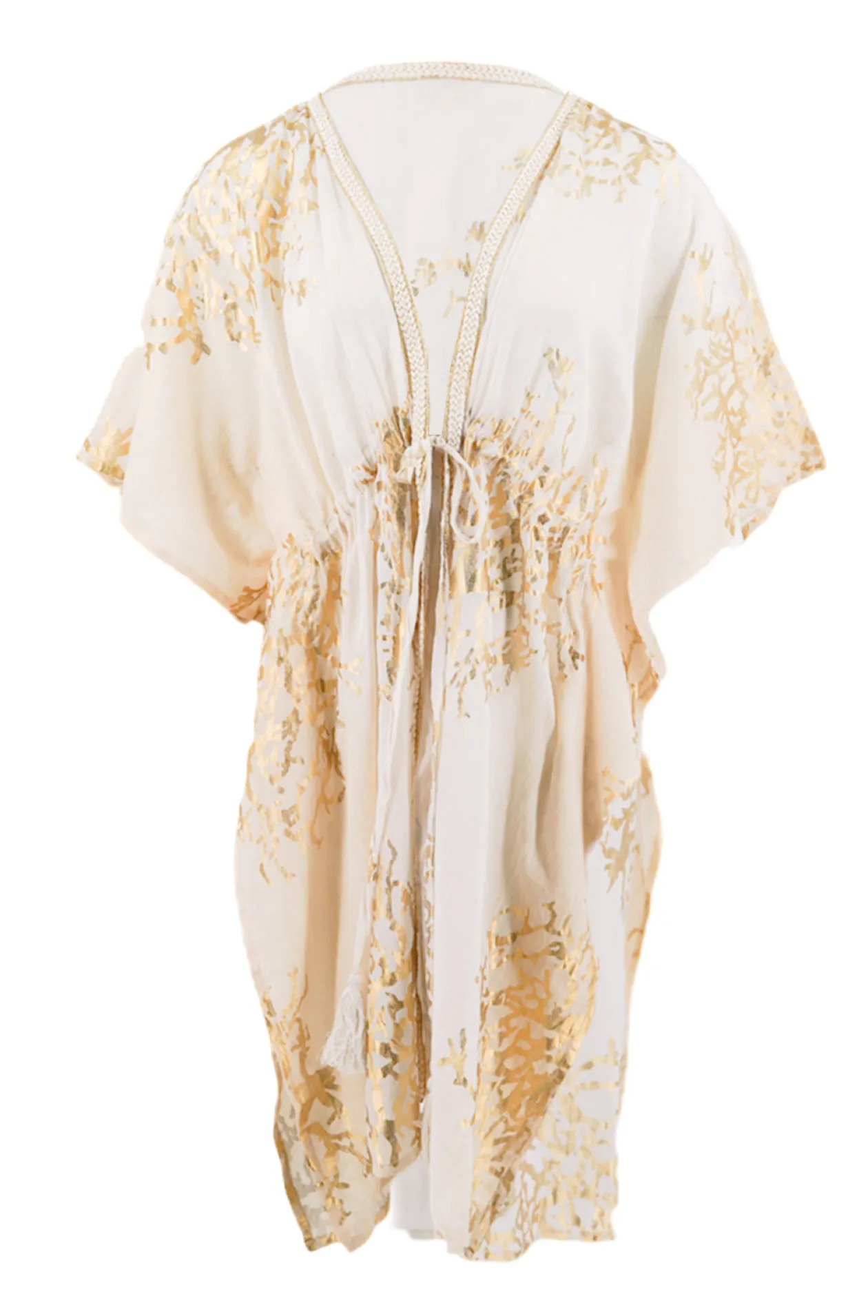 Kurzer Kimono gold Sand