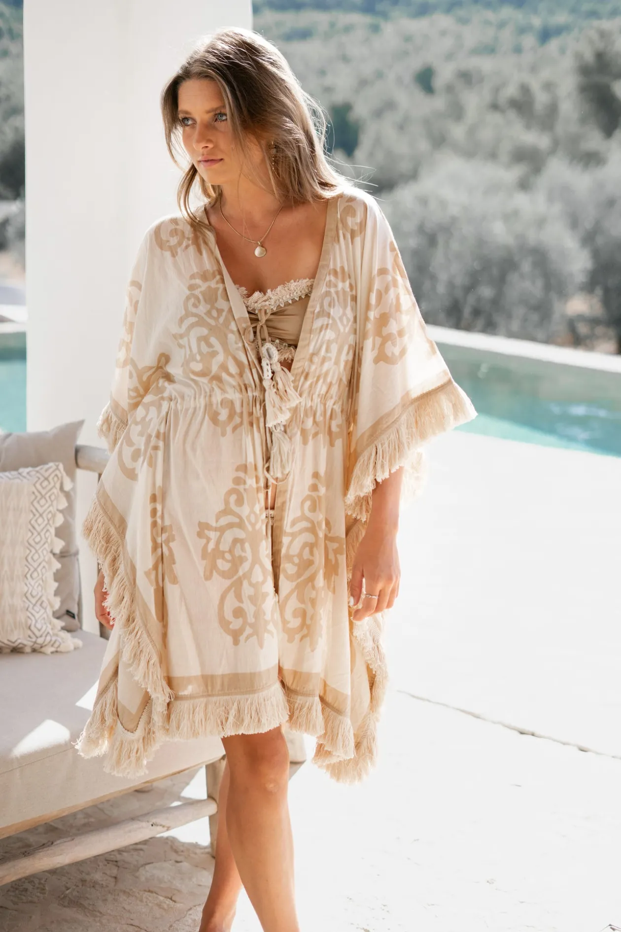 Kurzer Kimono Impresion Mandala