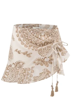 Kurzer Rock Adella Taupe