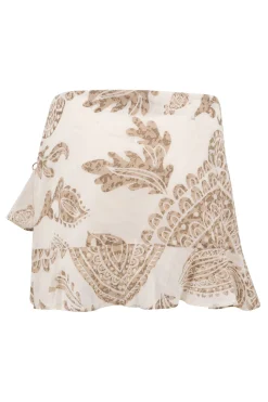 Kurzer Rock Adella Taupe