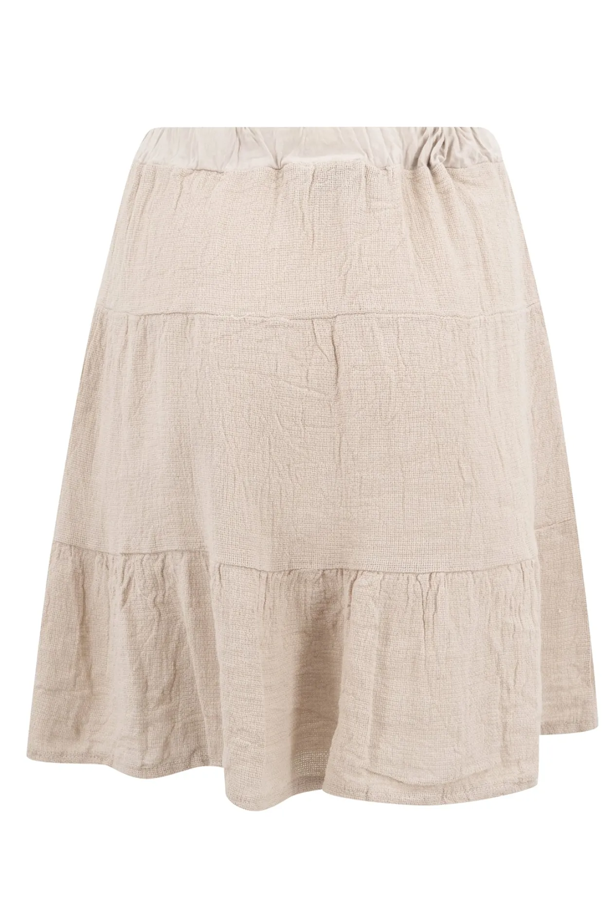 Kurzer Rock Lin Sand