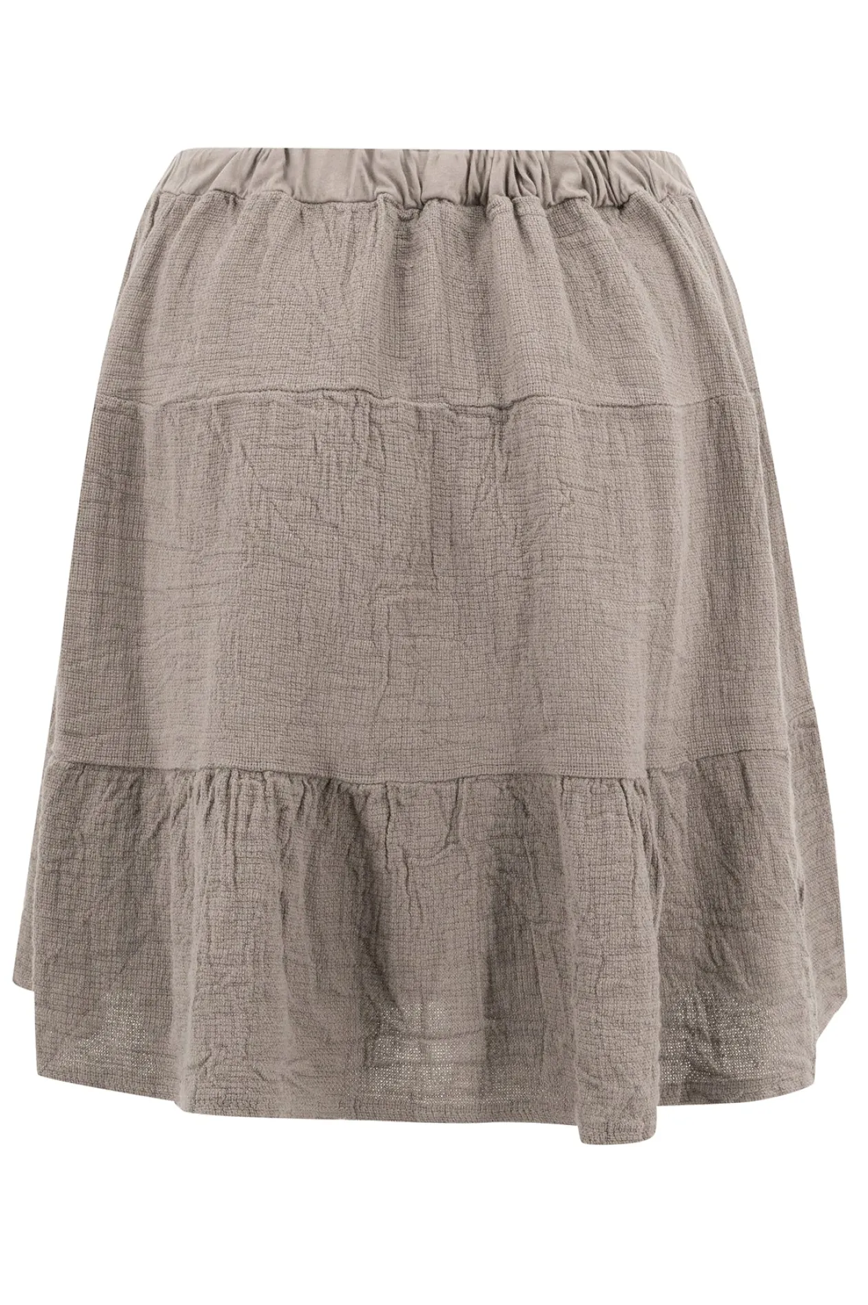 Kurzer Rock Lin Taupe