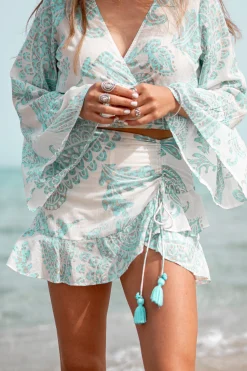 Kurzer Skort Adella Aqua