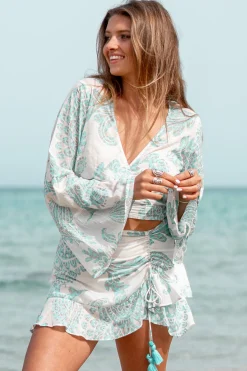 Kurzer Skort Adella Aqua