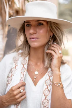 Kurzes Gilet Nomad Ecru