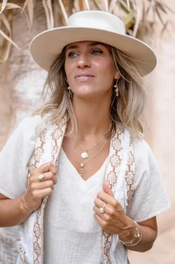 Kurzes Gilet Nomad Ecru