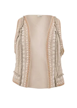 Kurzes Gilet Sierra Riqueza Light Taupe