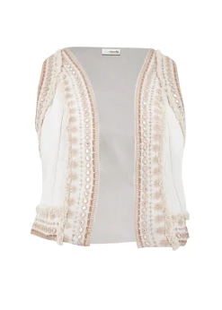 Kurzes Gilet Sierra Riqueza Weiß