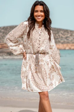 Kurzes Kleid Adella Taupe