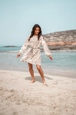 Kurzes Kleid Adella Taupe