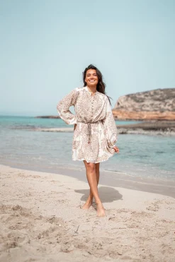 Kurzes Kleid Adella Taupe