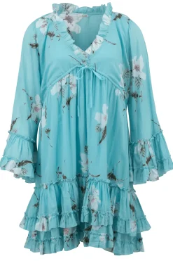 Kurzes Kleid Anna Bloom Türkis