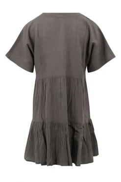 Kurzes Kleid Elia Einfarbig Anthrazit