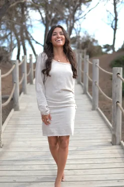 Kurzes Kleid Evy Ecru