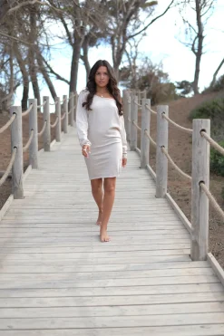 Kurzes Kleid Evy Ecru
