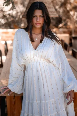 Kurzes Kleid Famme Ecru