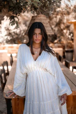 Kurzes Kleid Famme Ecru