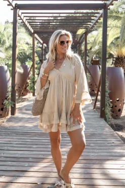 Kurzes Kleid Luna Powder