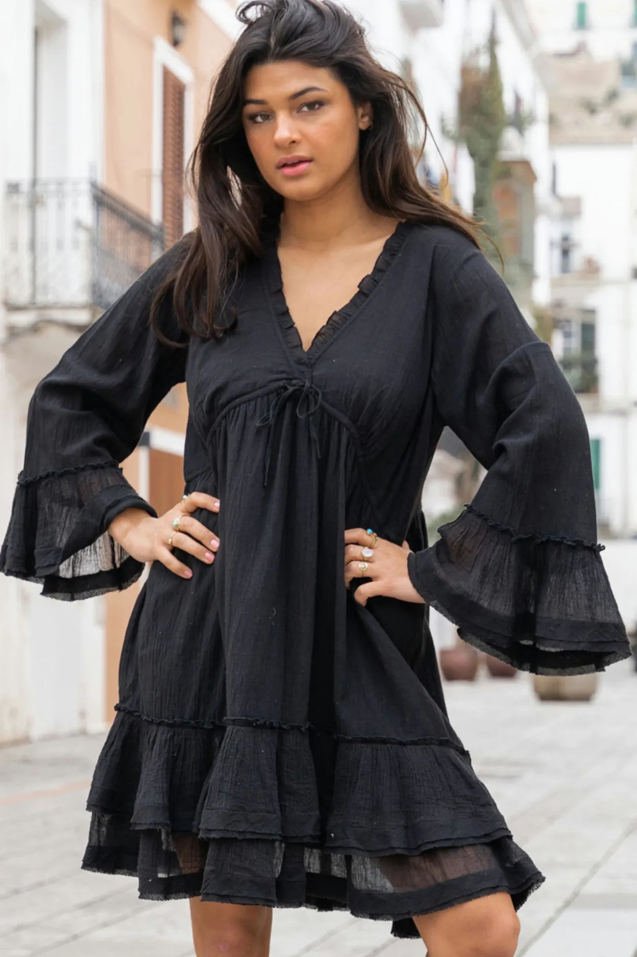 Kurzes Kleid Luna Schwarz