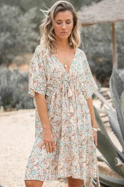 Kurzes Kleid Mio Flower Sand