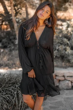 Kurzes Kleid Mio Schwarz