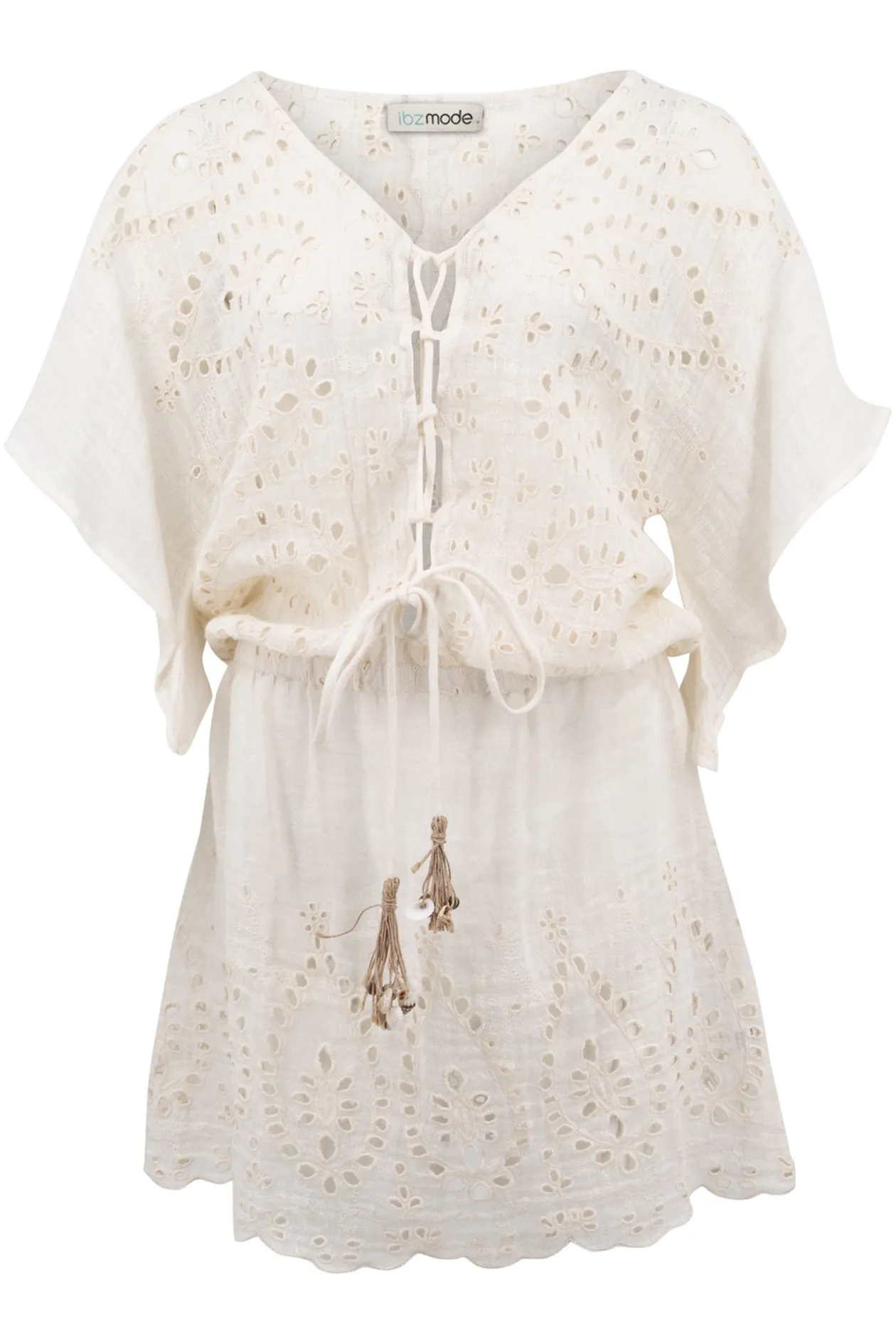 Kurzes Kleid Mirabel Ecru