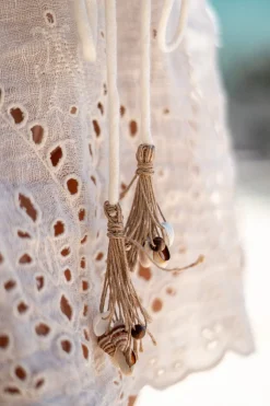 Kurzes Kleid Mirabel Ecru