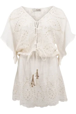 Kurzes Kleid Mirabel Ecru