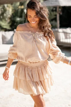 Kurzes Kleid Peralta Sand