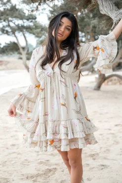 Kurzes Kleid Yola Paradise Sand