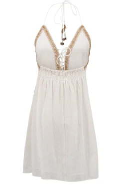 Kurzes Kleid Zamora Weiß