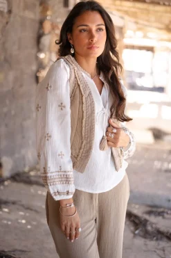 Kurzweste Sonrisa Taupe