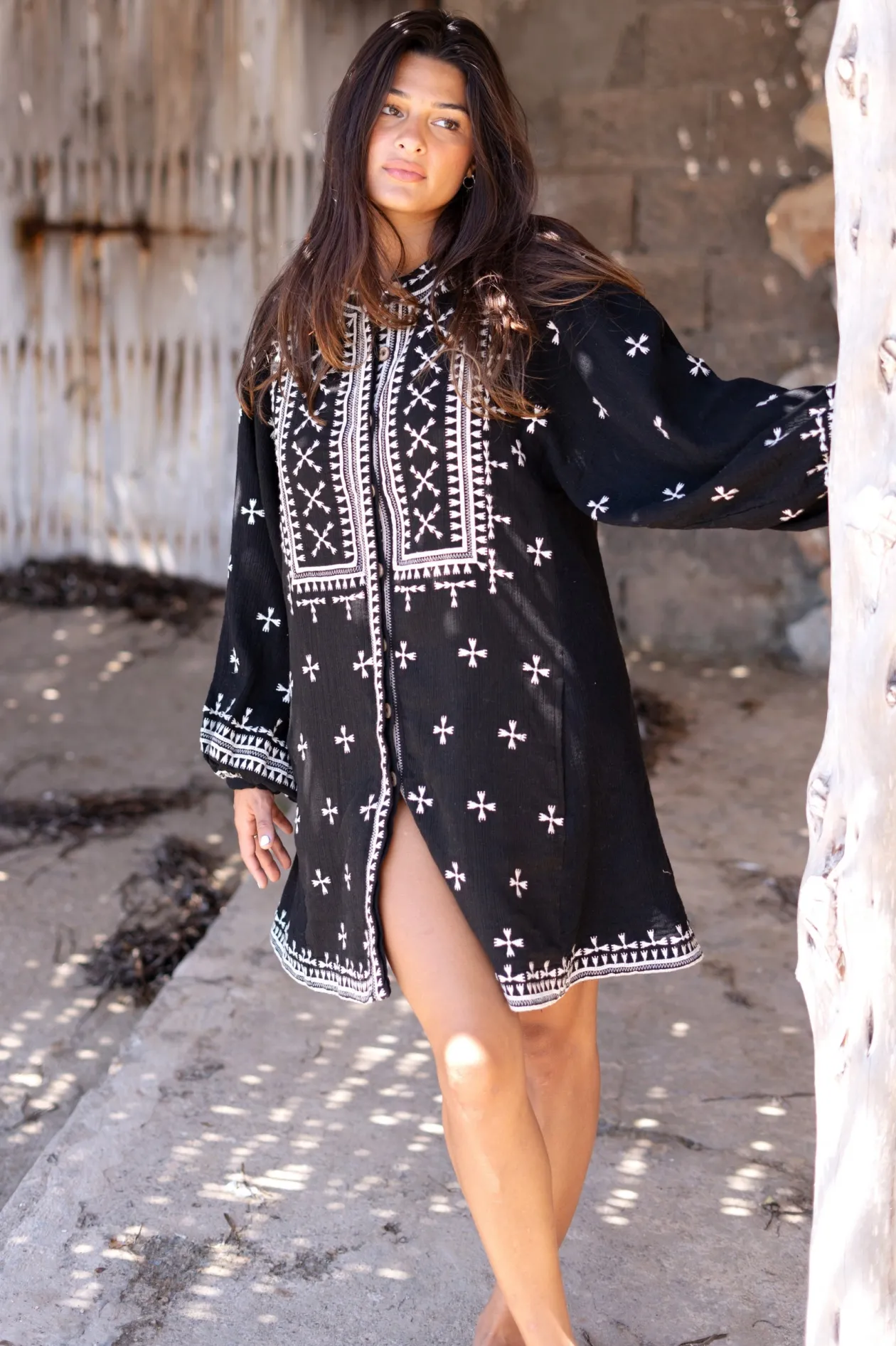 Lange Jacke Sonrisa Schwarz