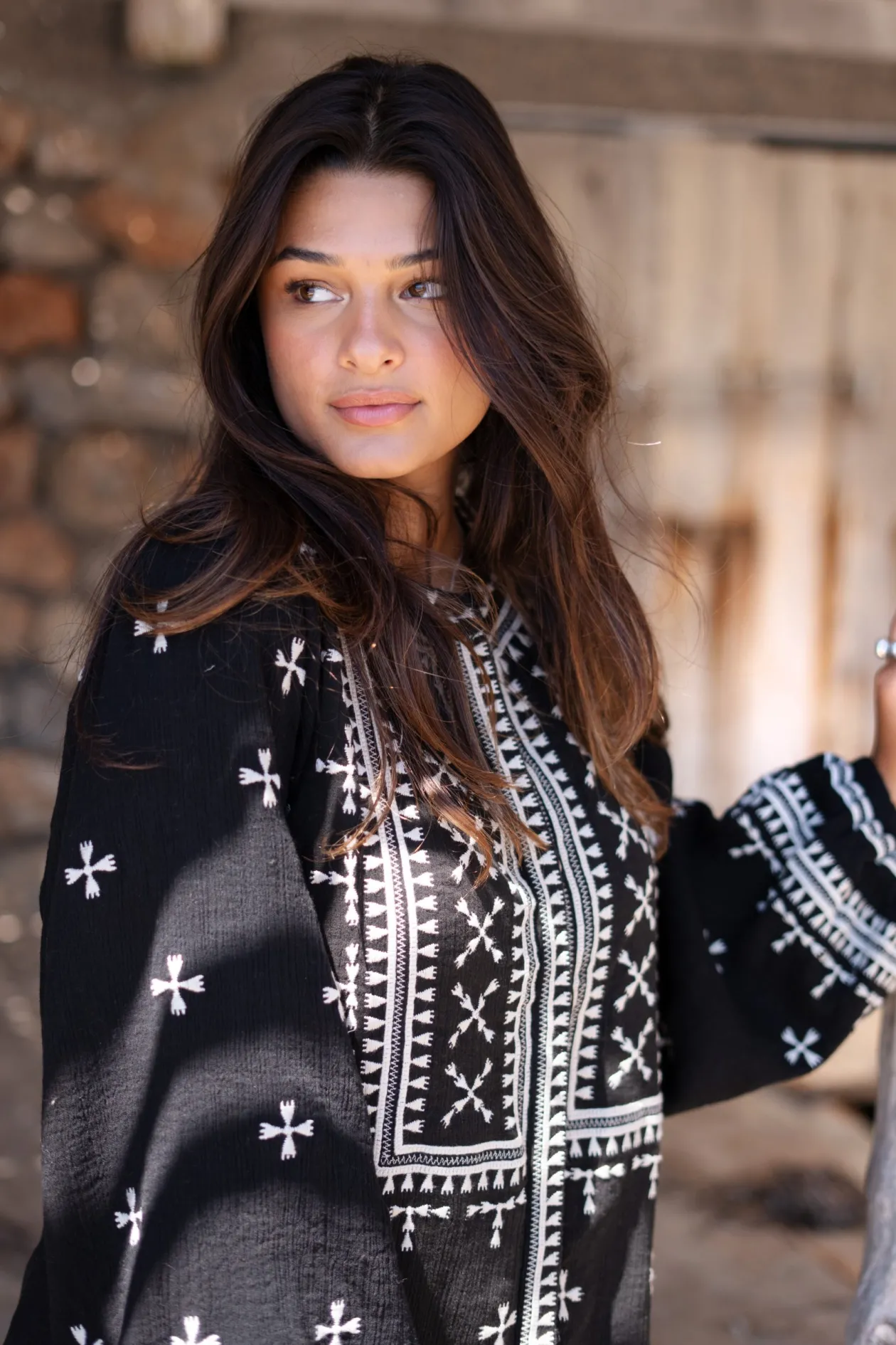 Lange Jacke Sonrisa Schwarz