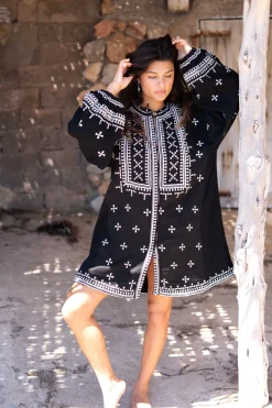 Lange Jacke Sonrisa Schwarz