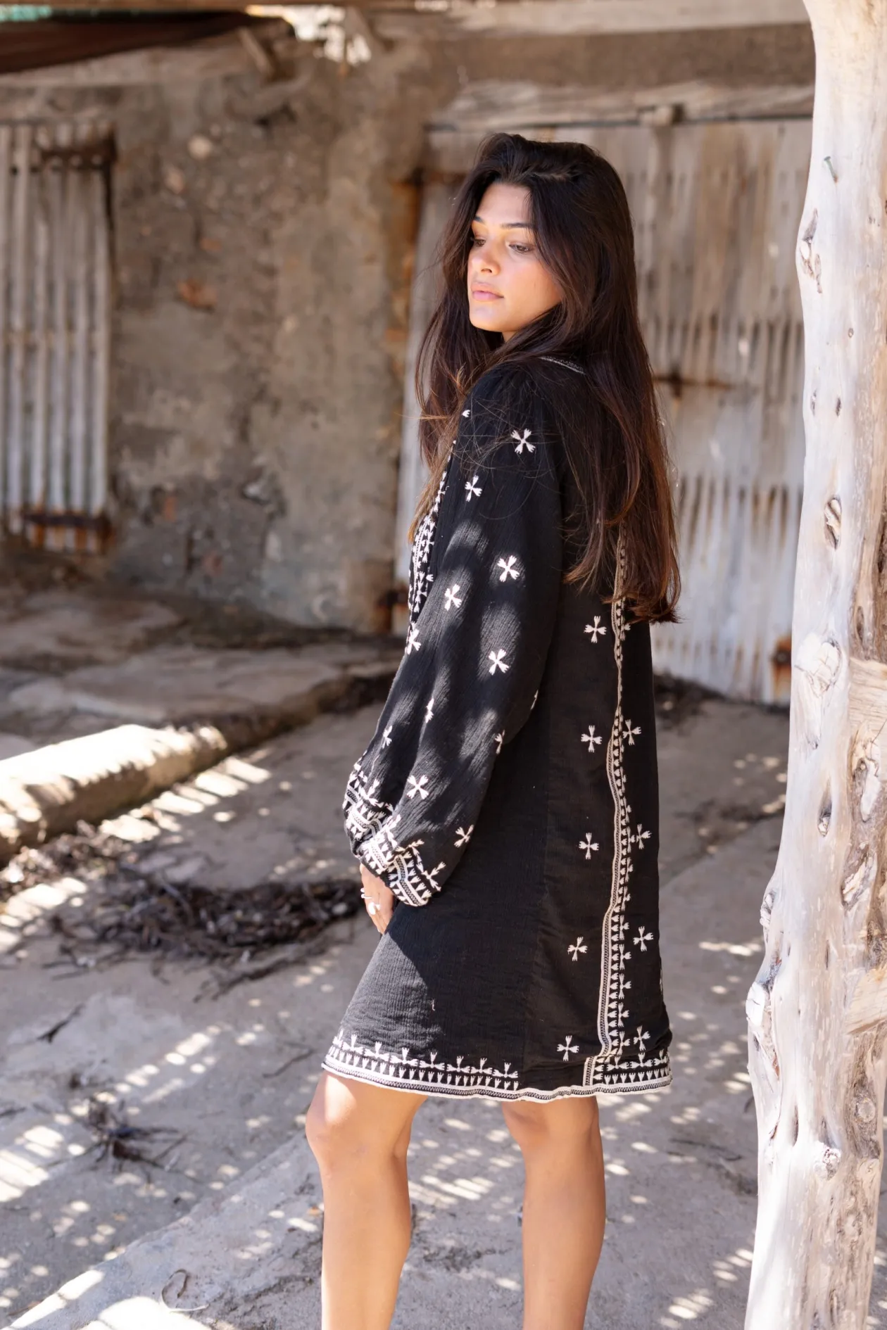 Lange Jacke Sonrisa Schwarz