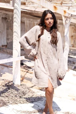 Lange Jacke Sonrisa Taupe