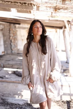 Lange Jacke Sonrisa Taupe