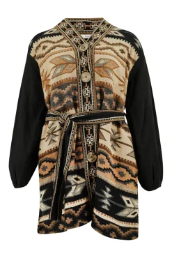 Lange Jacke Spirit Braun