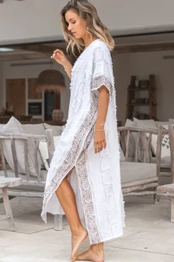 Langer Kaftan Kira Scorva Weiß