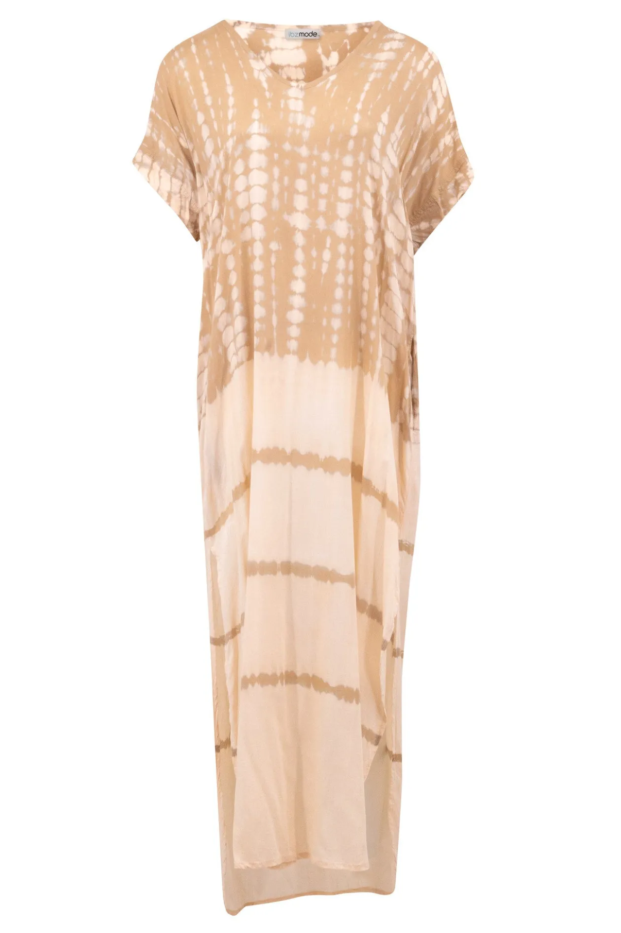 Langer Kaftan Noa Tie Dye Powder/ Sand