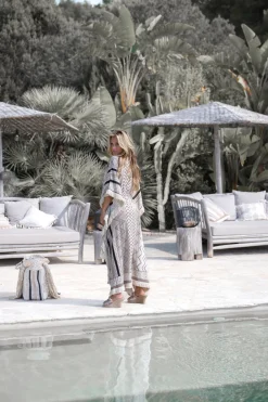 Langer Kimono Impresion Azteke