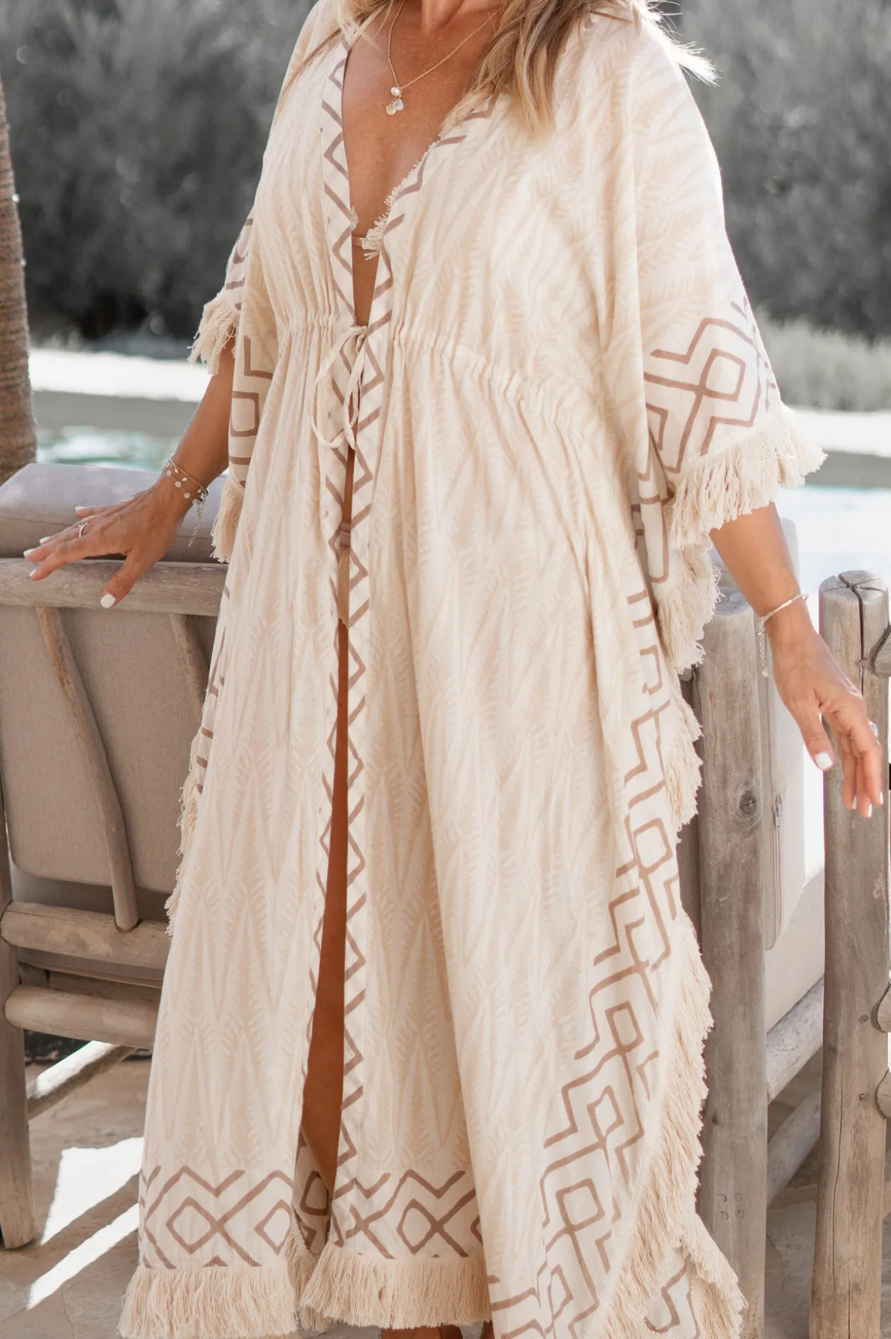 Langer Kimono Impresion Baum