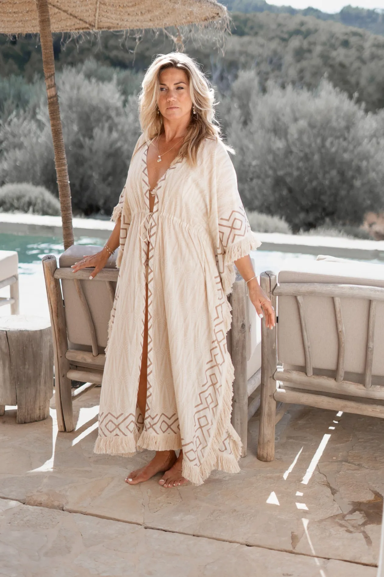 Langer Kimono Impresion Baum