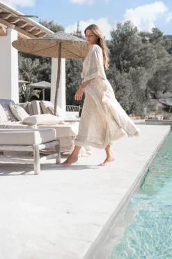 Langer Kimono Impresion Quadrat