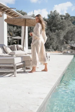 Langer Kimono Impresion Quadrat