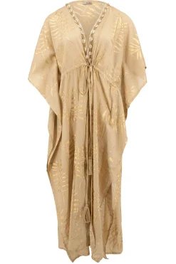 Langer Kimono Leafy Sand