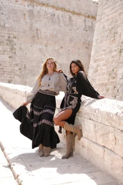 Langer Rock Espanola Schwarz