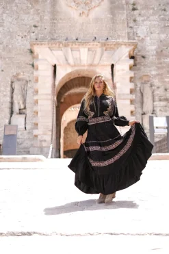 Langer Rock Espanola Schwarz